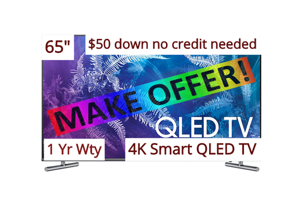 SAMSUNG 65″ Class 4K (2160P) Smart QLED TV (LOCAL PICKUP ONLY) NO SHIPPING